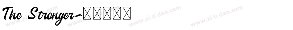 The Stronger字体转换